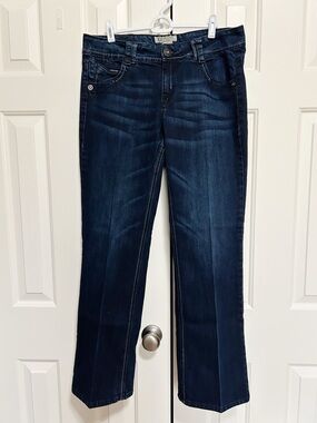 Democracy Boot Cut Jeans 12 Y2K Festival Embellished Dark Wash